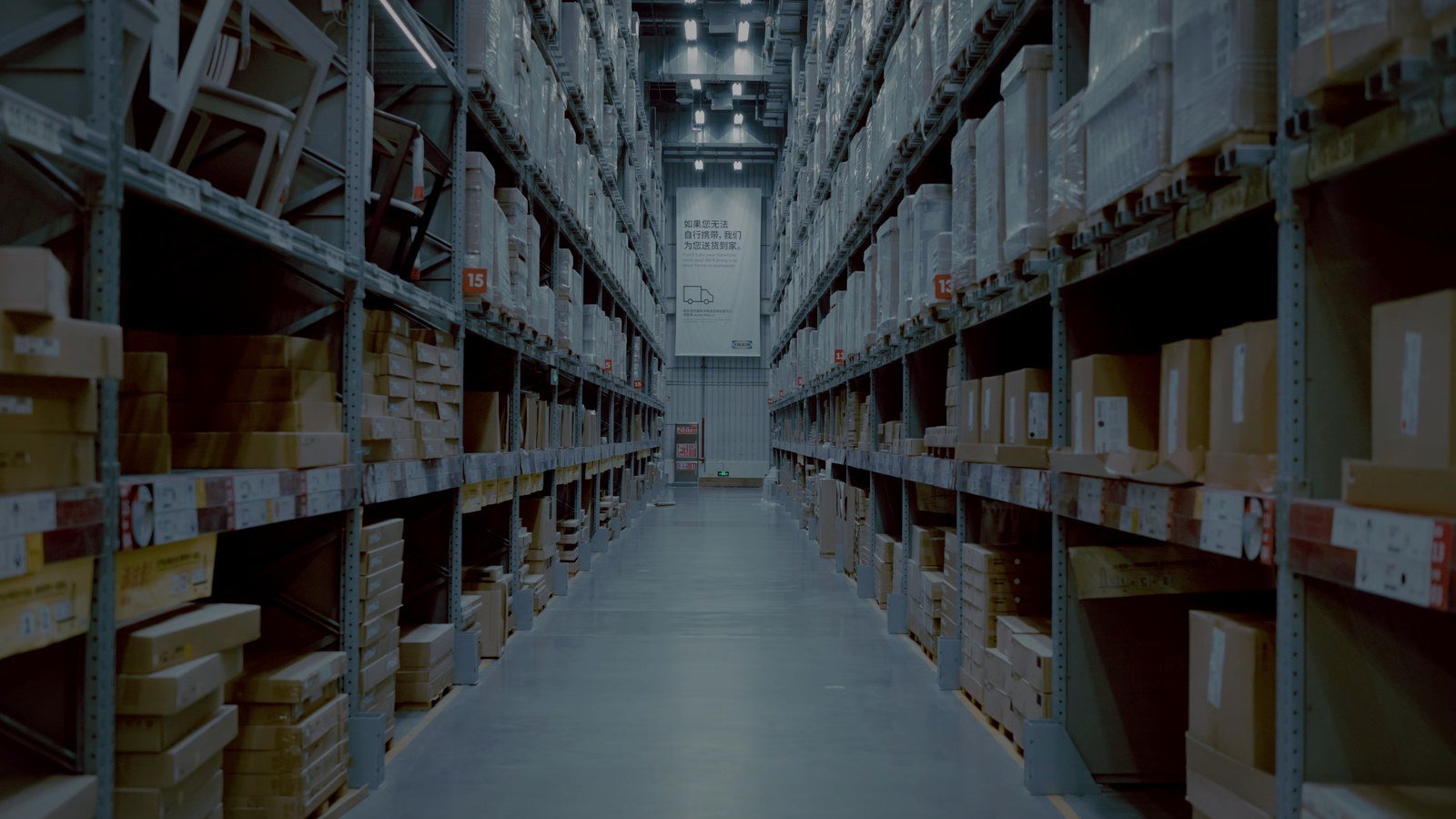 Inside the Wellfit Living warehouse at Abbots Wood Mill, Slough